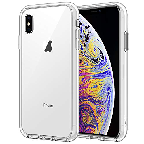 JETech Case for iPhone Xs Max 6.5-Inch, Non-Yellowing Shockproof Phone Bumper Cover, Anti-Scratch Clear Back (Clear)