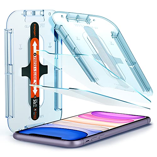 Spigen Tempered Glass Screen Protector [GlasTR EZ FIT] designed for iPhone 11 / iPhone XR [6.1 inch] [Case Friendly] – 2 Pack
