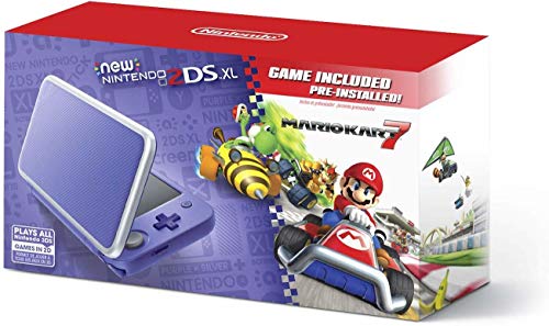 New Nintendo 2DS XL – Purple + Silver With Mario Kart 7 Pre-installed – Nintendo 2DS