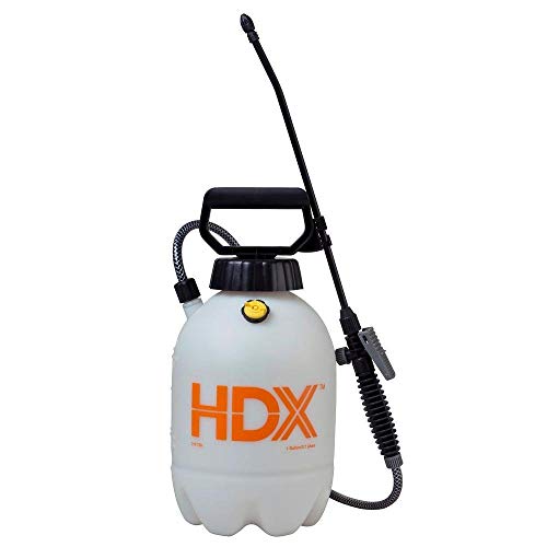 HDX Pet Control Sprayer, Weed Control Sprayer – 1 Gallon, Multi-Purpose, Comfortable-Grip Pump Handle, Polyethylene Funnel TOP Tank, Corrosion-Resistant Poly Wand & Nozzle Spray System – #1501HDX