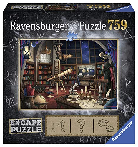 Ravensburger Escape Puzzle Space Observatory 759 Piece Jigsaw Puzzle for Kids and Adults Ages 12 and Up – an Escape Room Experience in Puzzle Form 27″ x 20″