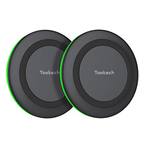 Yootech [2 Pack] Wireless Charger,10W Max Fast Wireless Charging Pad Compatible with iPhone 14/14 Plus/14 Pro/14 Pro Max/13/13 Mini/SE 2022/12/11/X,Samsung Galaxy S22/S21,AirPods Pro 2(No AC Adapter)