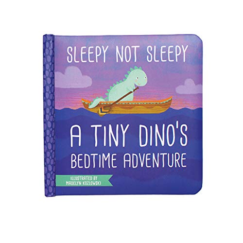 Manhattan Toy Sleepy Not Sleepy – A Tiny Dino’s Bedtime Adventure Baby Board Book, Ages 6 Months and up