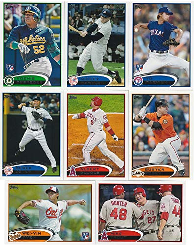 2012 Topps Baseball Series Complete Mint Hand Collated 660 Card Set Including Derek Jeter and the First Regular Issue Mike Trout Card Plus
