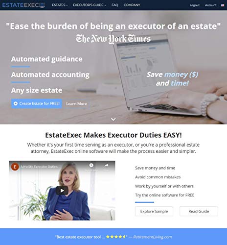 EstateExec Estate Executor Online Software