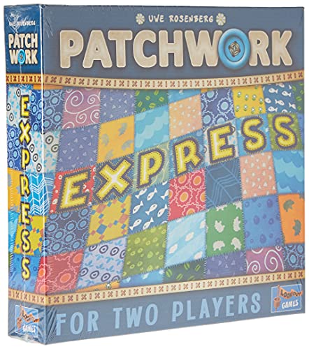 Lookout Games Patchwork Express Board Game | Strategy Game | Puzzle Game | Family Board Game for Kids and Adults | Ages 6 and up | 2 Players | Average Playtime 20 Minutes | Made
