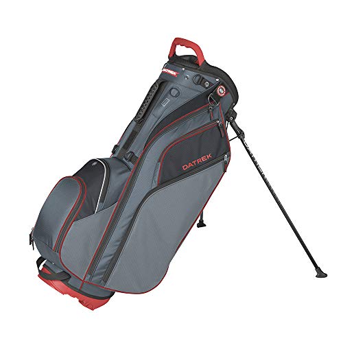 Datrek Go Lite Hybrid Golf Stand Bag, Charcoal/Red/Black, One Size (DG37383)