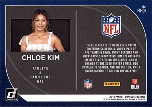 2018 Donruss Fans of the Game Football #5 Chloe Kim No NFL Team Official NFL Trading Card