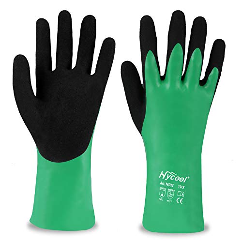 DS Safety Nitrile Coating Chemical Resistant Gloves 1 Pair (L)