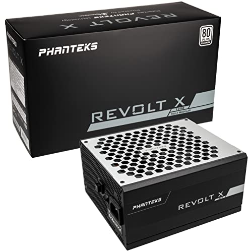 Phanteks (PH-P1000PS) 80+ Platinum – Built-in Power Splitter 1000W Fully Modular Design Dual System Support Power Supply