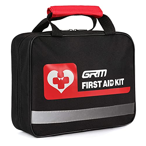 GRM Upgraded 465 Pieces First Aid Kit for Car, Home, Outdoors, Camping, Hiking, Travel and Survival Office, Workplace, Businesses Emergency Kit
