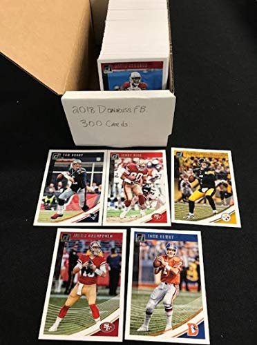 2018 Donruss Football Complete Hand Collated Veteran Set of 300 No Rookies or Short Prints – Includes Legends like Peyton Manning, John Elway, Walter Payton, Jerry Rice and current stars like Patrick Mahomes II (Second Year Card) Tom Brady, Russell Wilson