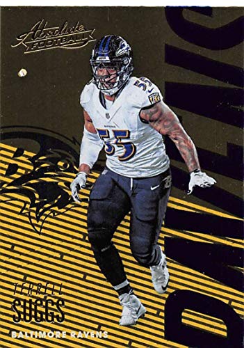 2018 Absolute Football #9 Terrell Suggs Baltimore Ravens Official NFL Trading Card made by Panini