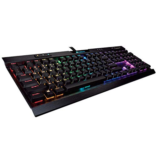 Corsair K70 RGB MK.2 Low Profile Mechanical Gaming Keyboard – Linear & Quiet, Backlit RGB LED, Cherry MX Low Profile Red