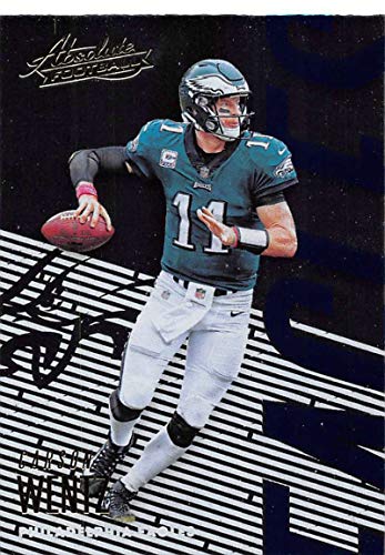 2018 Absolute Football #80 Carson Wentz Philadelphia Eagles Official NFL Trading Card made by Panini