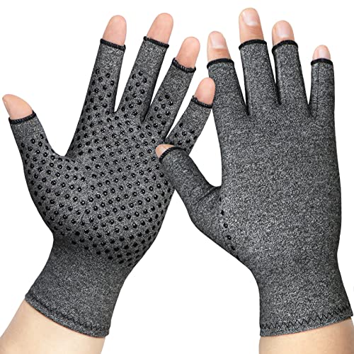 JIUFENTIAN Arthritis Compression Gloves for Women and Men-Arthritis Gloves for Women for Pain,Hand Swelling, Rheumatoid, Tendonitis, and Computer Typing (1 Pair) (M)