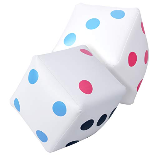 GoSports Giant 2 ft Inflatable Dice 2 Pack – Huge Size with Rapid Valve Inflation