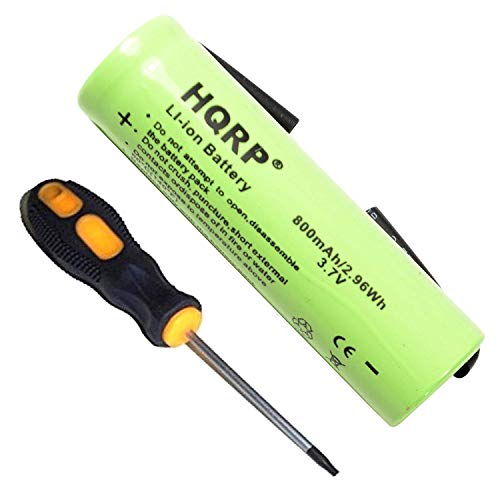 HQRP Battery Compatible with Philips RQ1050 RQ1095 1180X 1160X 1160XCC 8138XL 8140XL 8150XL 8151XL RQ1160 RQ1275 RQ1280 RQ1290 1060X 1090X 1150X Norelco Shaver + Screwdriver
