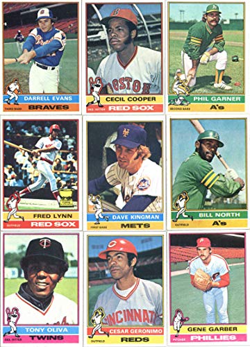 1976 Topps Baseball Card Lot – 100 Different Cards Starter Set NRMT