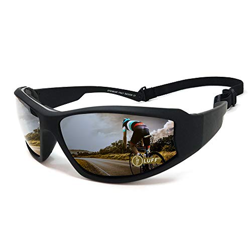 LUFF UV400 Outdoor Riding Glasses Sunglasses To Protect The Eyes From Glare, Suitable For Cycling Running Fishing Ski Golf (Black)