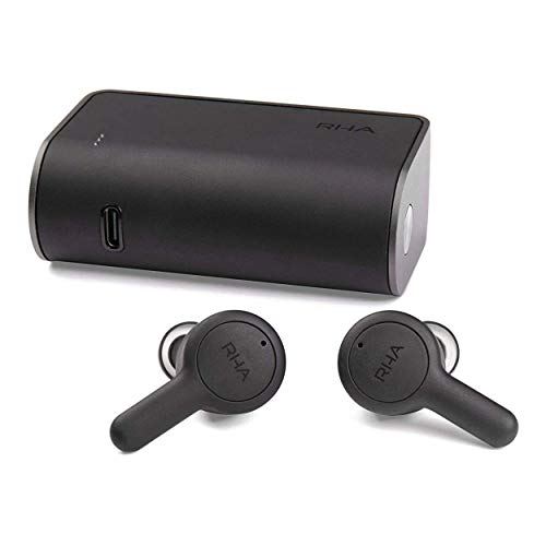 RHA Trueconnect – Carbon Black: True Wireless Earbuds with Bluetooth 5 & Sweatproof for Sport Activity