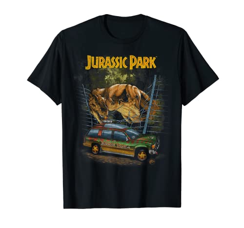 Jurassic Park Vintage T-Rex Break Out T-Shirt
