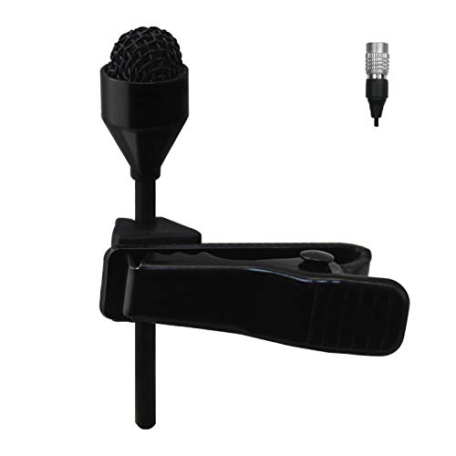 J K MIC-J 044 Lapel Microphone Lavalier Microphone Compatible with Audio Technica Bodypack Transmitter