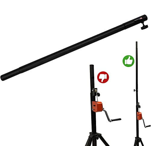 33″ Metal Height Extension Bar For Crank Up DJ Lighting Truss Trussing Stands. Add Nearly 3Ft. Height To Virtually Any Crank Up Stand!