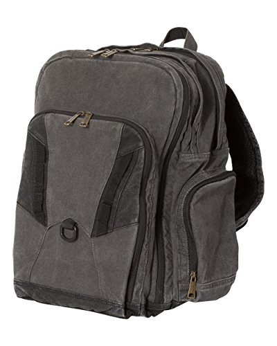 DRI Duck 1039 Traveler Carry-on Canvas Hiking Daypack Backpack 32L (Charcoal/Black)