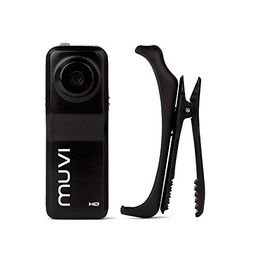 Veho Muvi HDZ Pro Micro Camcorder | HD | Handsfree | Body Worn | Action Camera | 1080@30fps | Date/time stamp | MiniDV | Black (VCC-003-HDZPRO)
