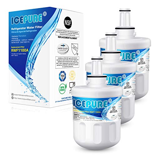 ICEPURE DA29-00003G Replacement for Samsung DA29-00003B DA29-00003A, Aqua-Pure Plus DA29-00003D DA29-00003F DA97-06317A, HAFCU1, WF289, WSS-1 WFC2201 HDX FMS-1 RWF1100A Refrigerator Water Filter 3PACK