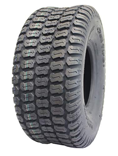 Deli Tire S-374, Turf Tread, 4 Ply, NHS, Tubeless, Lawn and Garden Tractor Tire (15×6.00-6)