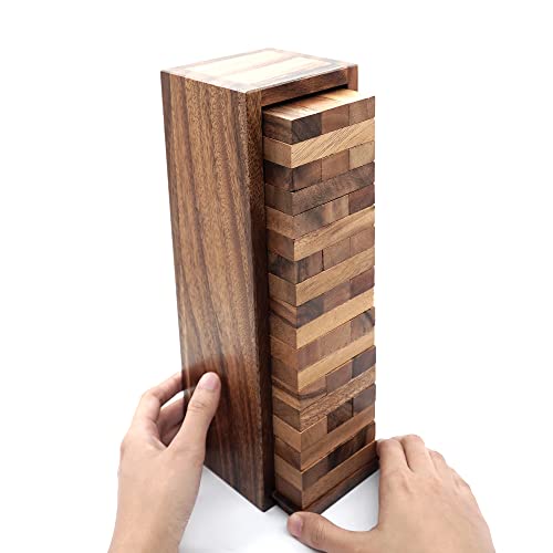 Board Games with a Stacking Block Games of Tumbling Tower Game Classic Wood That Will Challenges Your Skills in Adult Kids and Family to Get Fun Day and Night