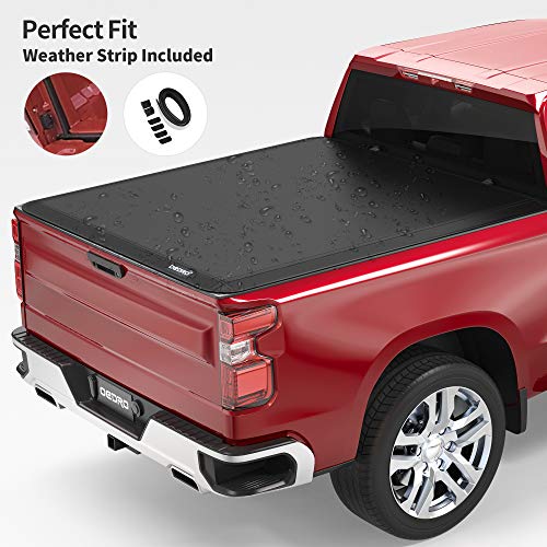 oEdRo Upgraded Tri-Fold Truck Bed Tonneau Cover Compatible with 2015-2023 Ford F-150 F150 with 6.6 Feet Bed, Styleside (Excl. Raptor Series) | The Storepaperoomates Retail Market - Fast Affordable Shopping