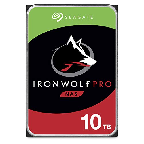 Seagate IronWolf Pro 10TB NAS Internal Hard Drive HDD – CMR 3.5 Inch SATA 6GB/s 7200RPM 256MB Cache for RAID, Data Recovery Service – (ST10000NE0004)