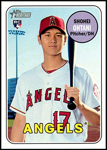 2018 Topps Heritage High Number Baseball #600 Shohei Ohtani RC Rookie Los Angeles Angels Official MLB Trading Card
