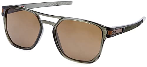 Oakley Men’s OO9436 Latch Beta Square Sunglasses, Olive Ink/Prizm Tungsten, 54 mm