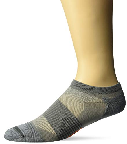 Merrell Trail Running Lightweight Socks-Unisex Anti-Slip Heel and Breathable Mesh Zones, Gray, M/L (Men’s 9.5-12 / Women’s 10-13)