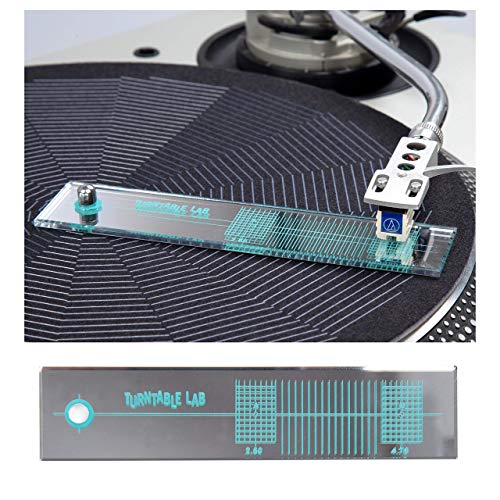 Turntable Lab: Turntable Phono Cartridge Alignment Protractor Tool – Mirrored Surface for Precision