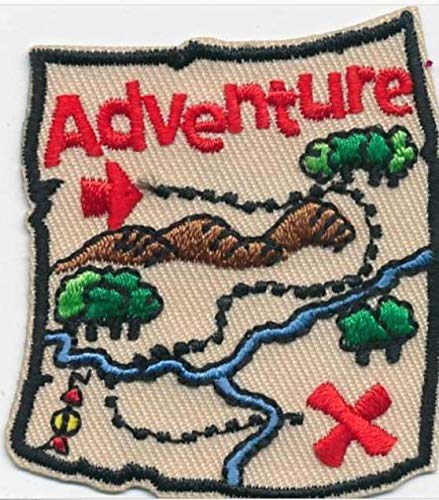 Cub Girl Boy ADVENTURE MAP Embroidered Iron-On Fun Patch Crests Badge Scout Guides