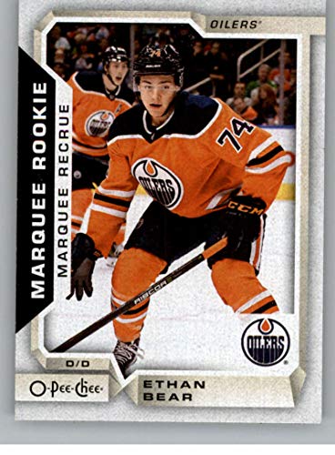 2018-19 OPC O-Pee-Chee Hockey #540 Ethan Bear RC Rookie SP Edmonton Oilers Official 18/19 NHL Trading Card