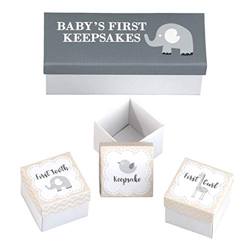 Lillian Rose 3 Piece Baby’s First Keepsakes Boxes