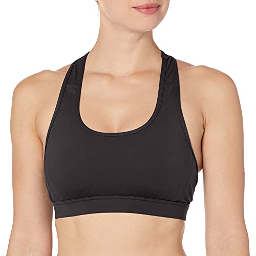 TYR Women’s Standard Reilly Bra Top for Swimming, Yoga, Fitness, and Workout, Black, Large