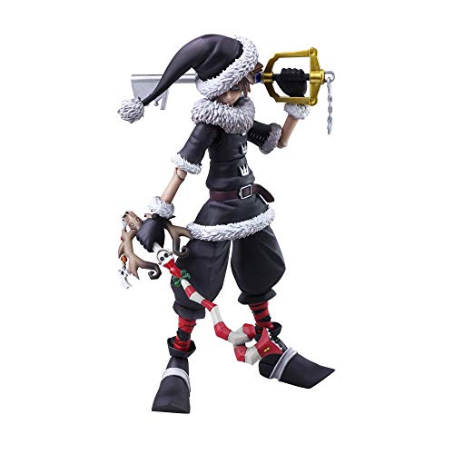 Square Enix XKHBAZZZ01 Bring Arts – Kingdom Hearts II Sora Christmas Town Version Action Figure, Multicolor, 15cm