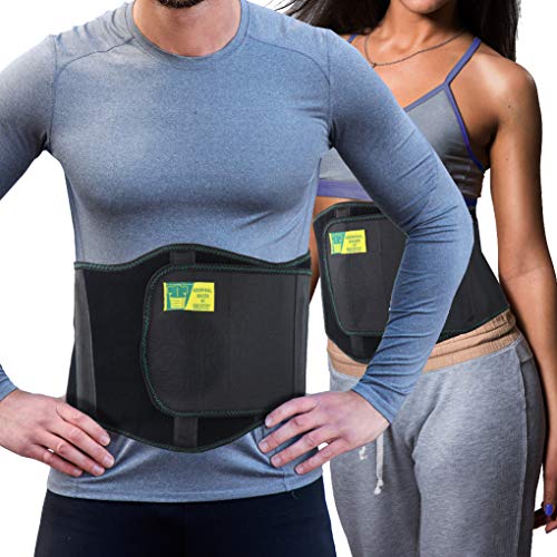 Ergonomic Umbilical Hernia Belt – Abdominal Binder for Hernia Support – Umbilical Navel Hernia Strap with Compression Pad – Ventral Hernia Support for Men and Women – Large / XL Plus Size (42-57 IN)