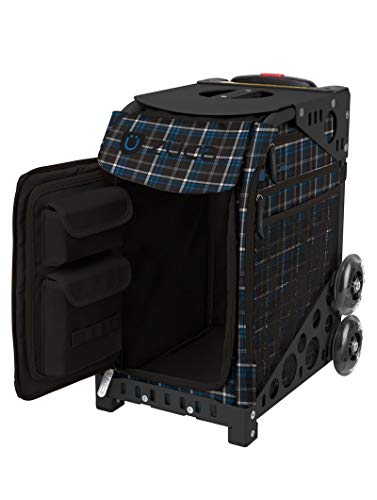 ZUCA Imperial Plaid Sport Insert Bag and Black Frame with Flashing Wheels | The Storepaperoomates Retail Market - Fast Affordable Shopping