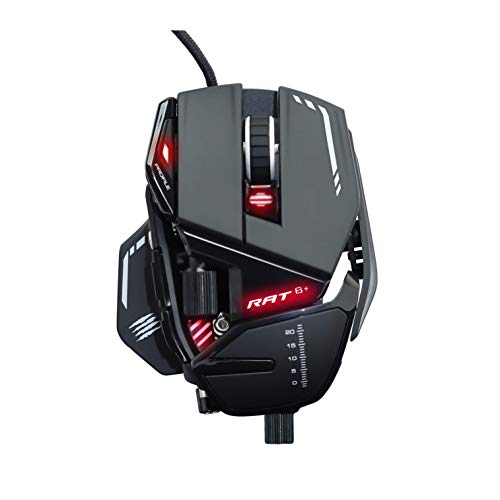 Mad Catz R.A.T. 8+ Gaming Mouse (USB/Black/16000dpi/11 Buttons) – MR05DCINBL000-0