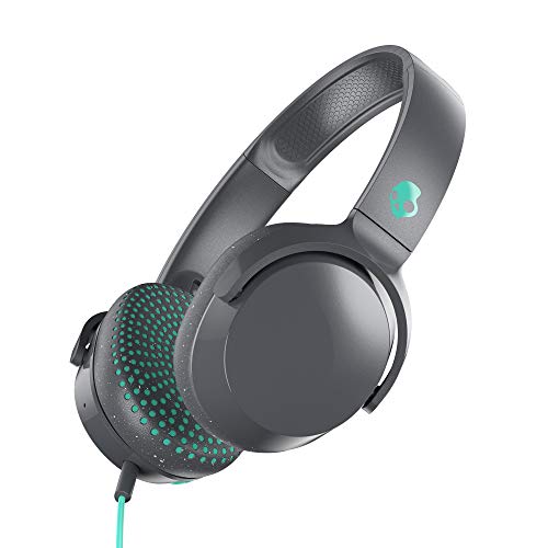 Skullcandy Riff Wired On-Ear Headphones – Grey/Miami