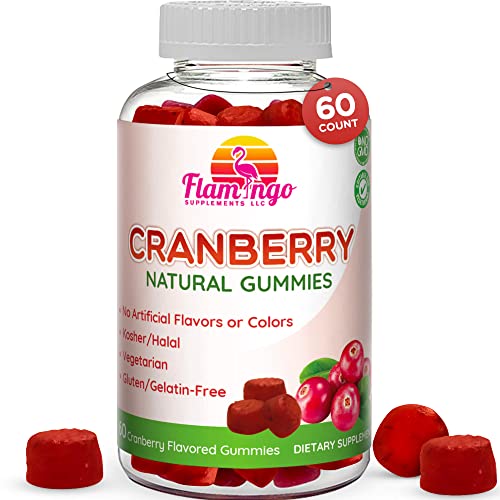Cranberry Gummies 1000 mg – Cranberry Supplement Alternative to Cranberry Pills or Juice for Women, Men, Kids. Cranberry for Urinary Tract Health, UTI Relief- Vegan, Halal, Kosher Chews- 60 Gummies