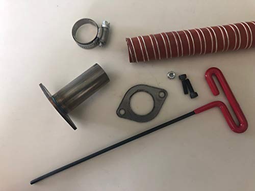 GenExhaust Compatible with Honda EU3000iS Generator 1″ Silicone tubing Exhaust Extension 8 Foot Length.